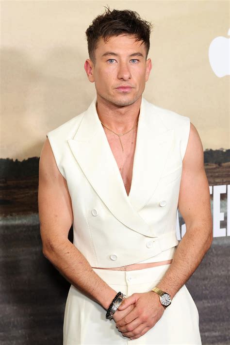 barry keoghan shirtless|Barry Keoghan Goes Shirtless Under Cropped Vest at ‘Masters of the Ai.